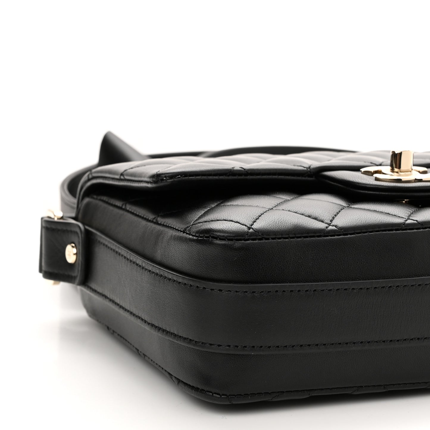 Calfskin Quilted Bolero De Chanel Flap Bag Black