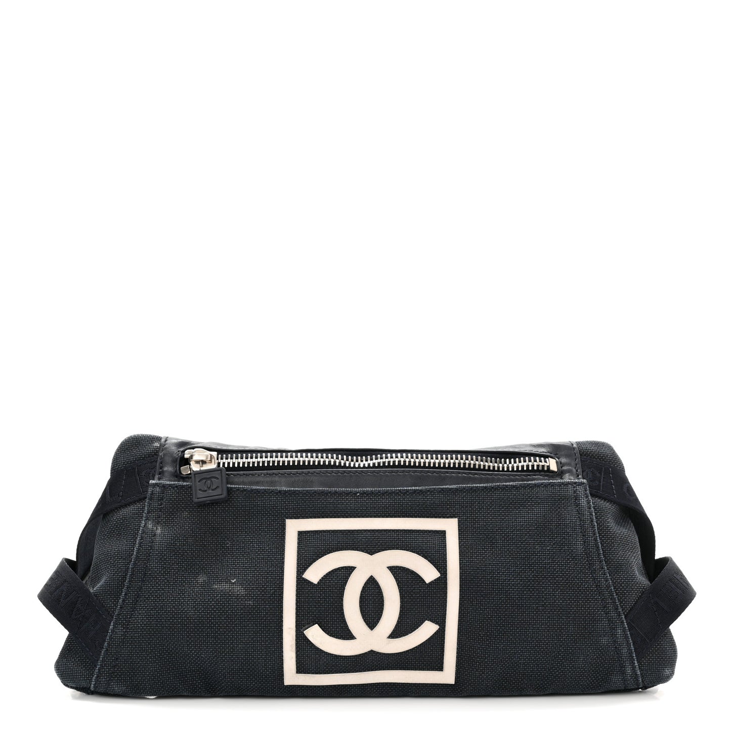 Canvas Sport Logo Waist Belt Bag Navy