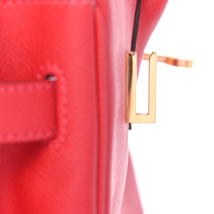 Hermes Epsom Birkin 30 Rouge Casaque 24 of 32