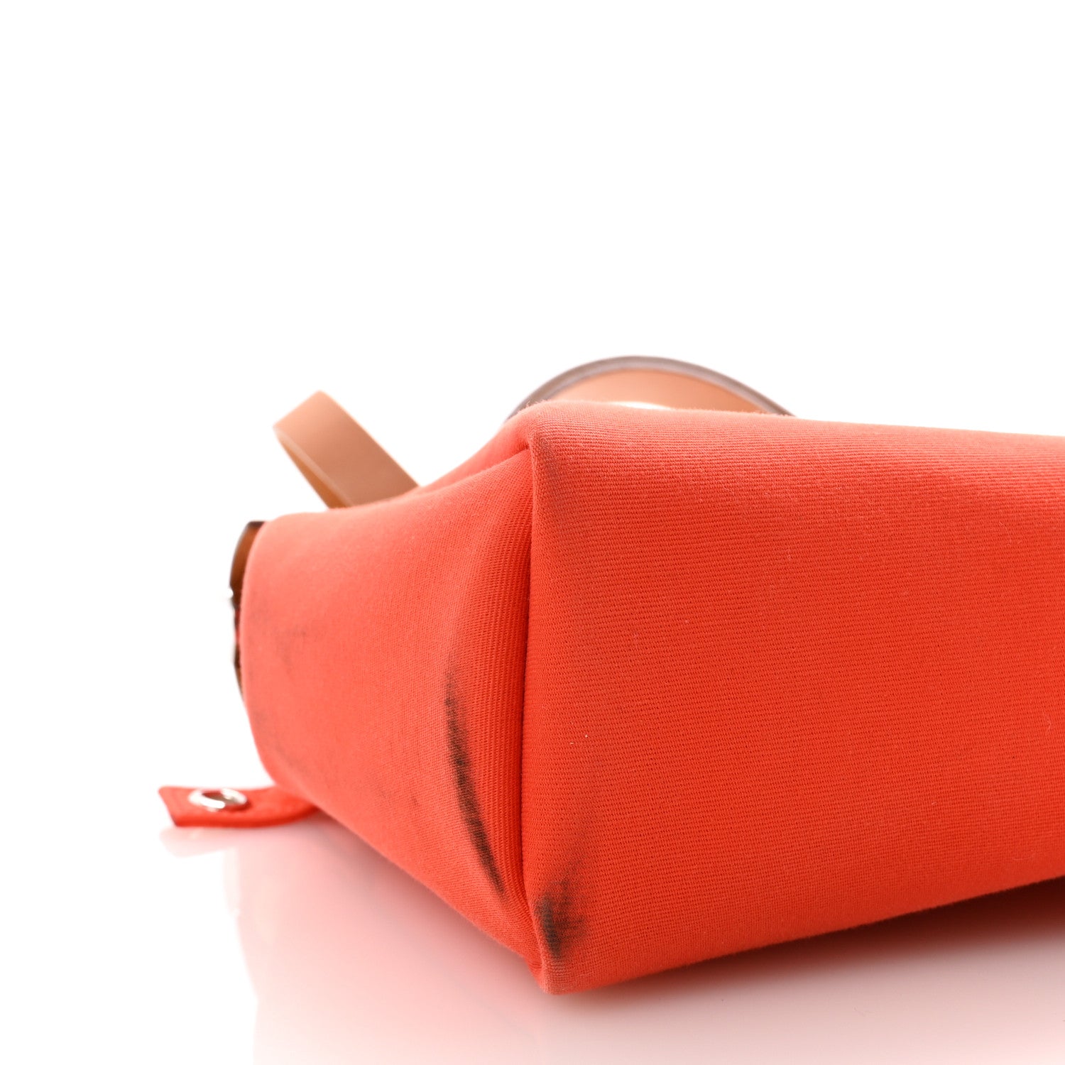 Hermes Vache Hunter Toile Herbag Zip 31 PM Capucine Fauve 9 of 10