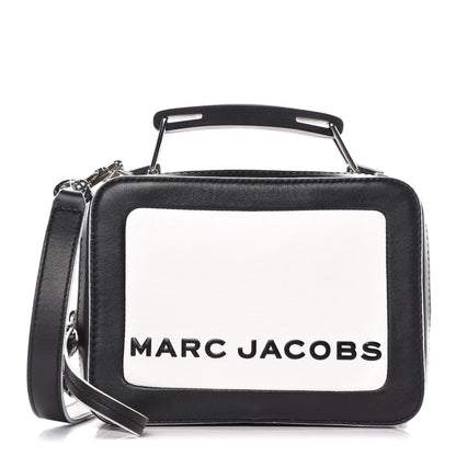 Marc Jacobs Calfskin The Box 20 Crossbody Black White 1 of 10
