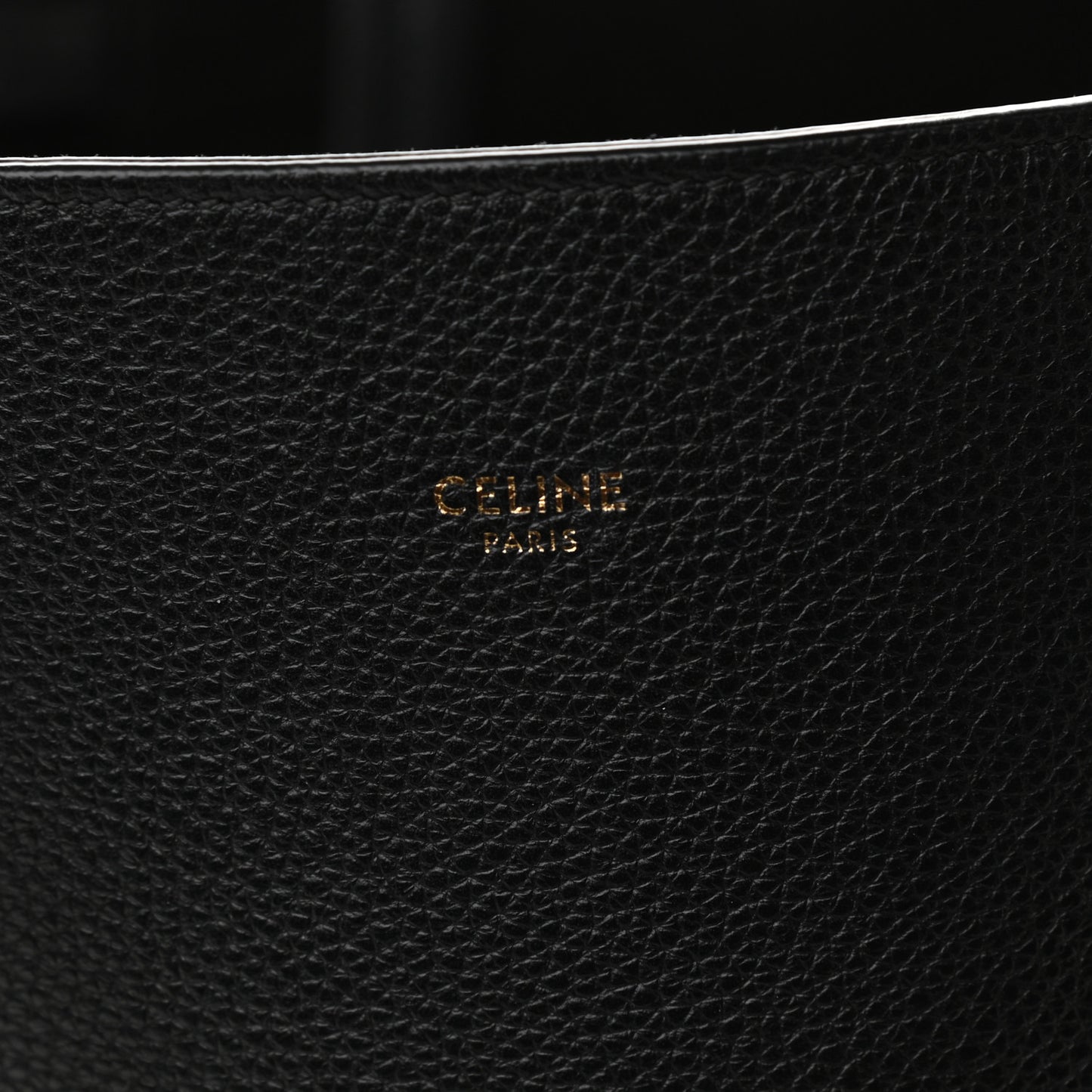 Soft Grained Calfskin Small Belt Cabas Phantom Black