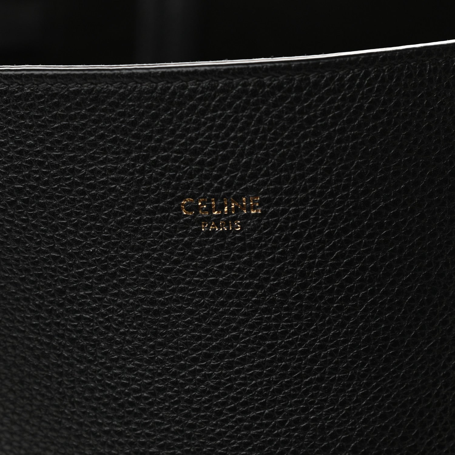 Celine Soft Grained Calfskin Small Belt Cabas Phantom Black 8 of 9