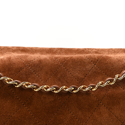 Chanel Suede Calfskin Small Souplissimo Maxi Flap Camel 8 of 11