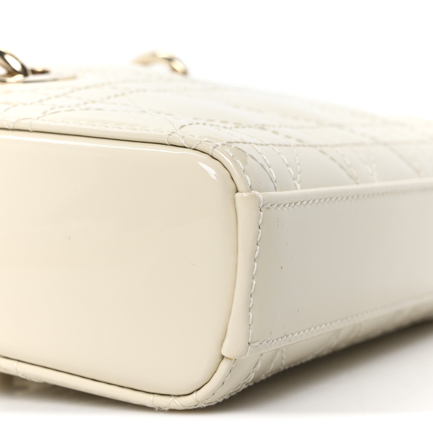 Christian Dior Patent Cannage Micro Lady D-Joy Latte 1770627