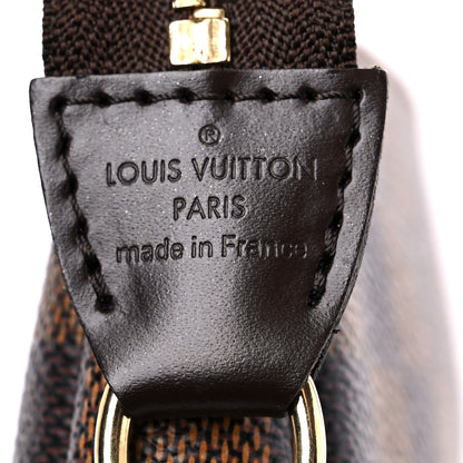 Louis Vuitton Damier Ebene Complice Trunks and Bags Mini Pochette Accessories Red 6 of 9