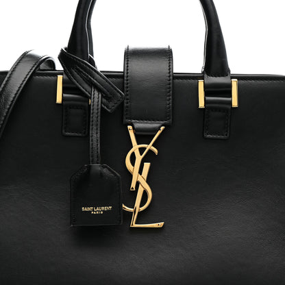 Saint Laurent Calfskin Monogram Baby Cabas Black 8 of 18