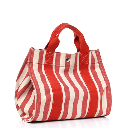 Hermes Canvas Striped Cannes MM 2 of 12