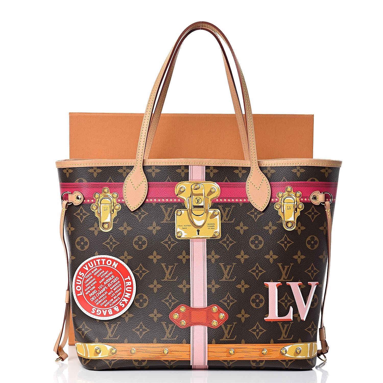 Louis Vuitton Monogram Summer Trunks Neo Neverfull MM 14 of 14