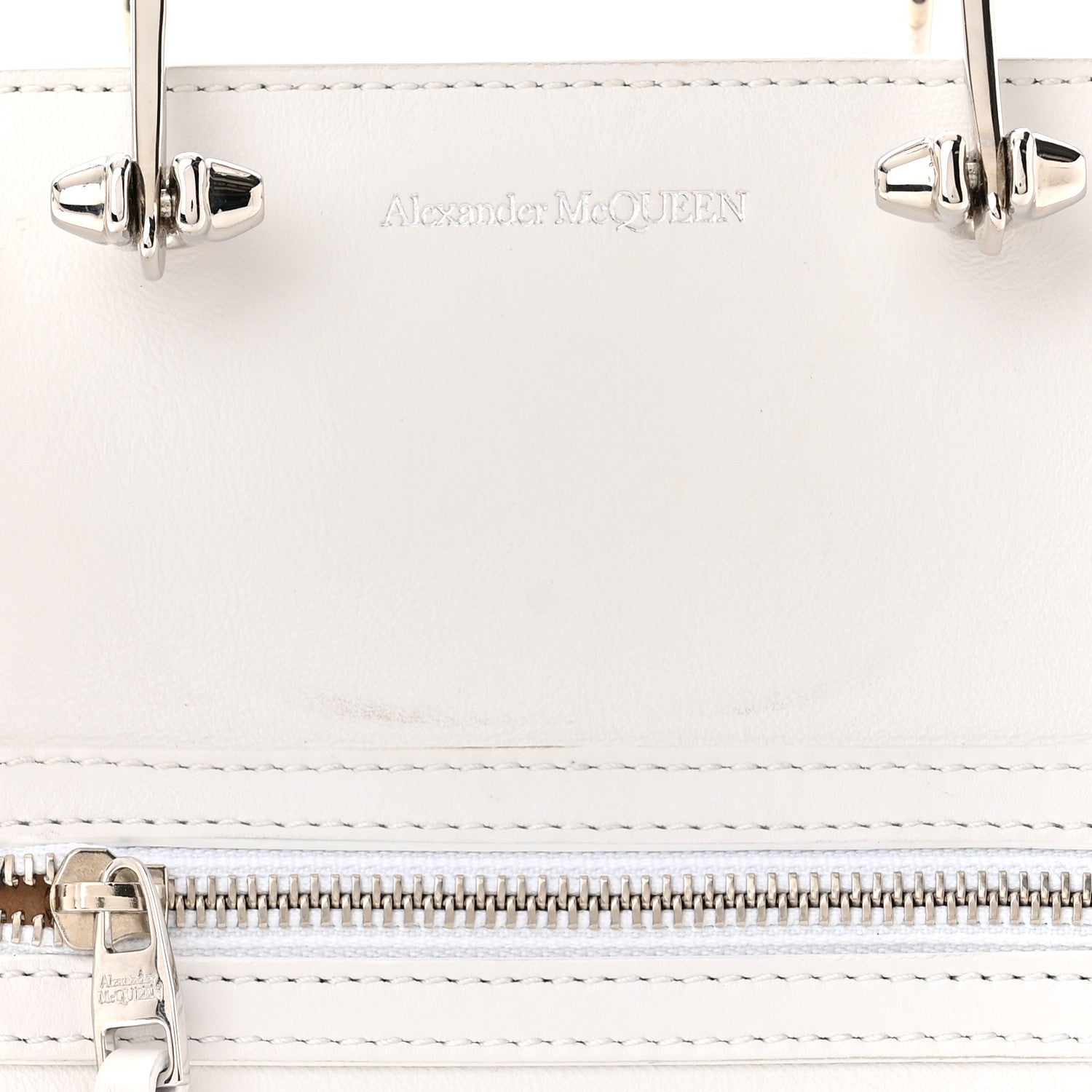 Alexander McQueen Calfskin The Short Story Shoulder Bag White 12 of 15