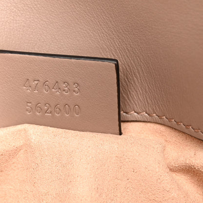 Gucci Calfskin Matelasse Super Mini GG Marmont Shoulder Bag Porcelain Rose 7 of 10