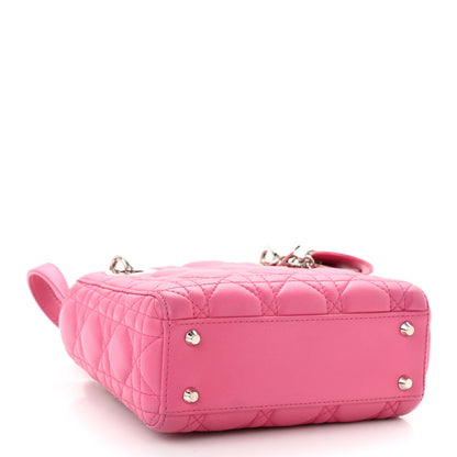 Christian Dior Lambskin Cannage Mini Lady Dior Sorbet 4 of 10