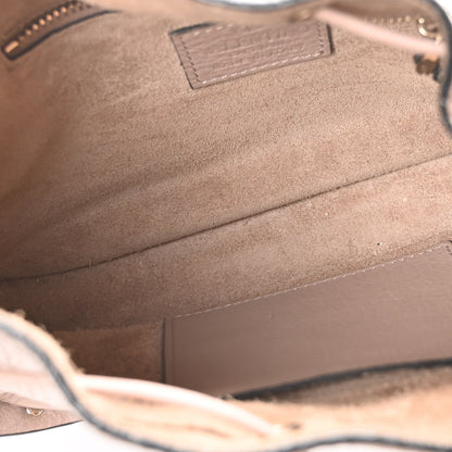 Valentino Garavani Grained Calfskin Rockstud Bucket Bag Poudre 5 of 9