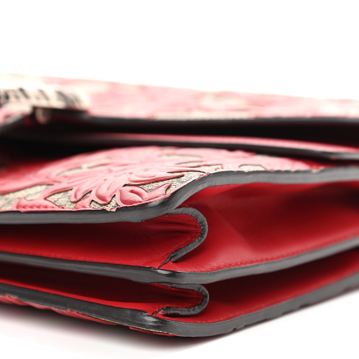 Gucci GG Supreme Monogram Arabesque Medium Dionysus Shoulder Bag Hibiscus Red 10 of 11