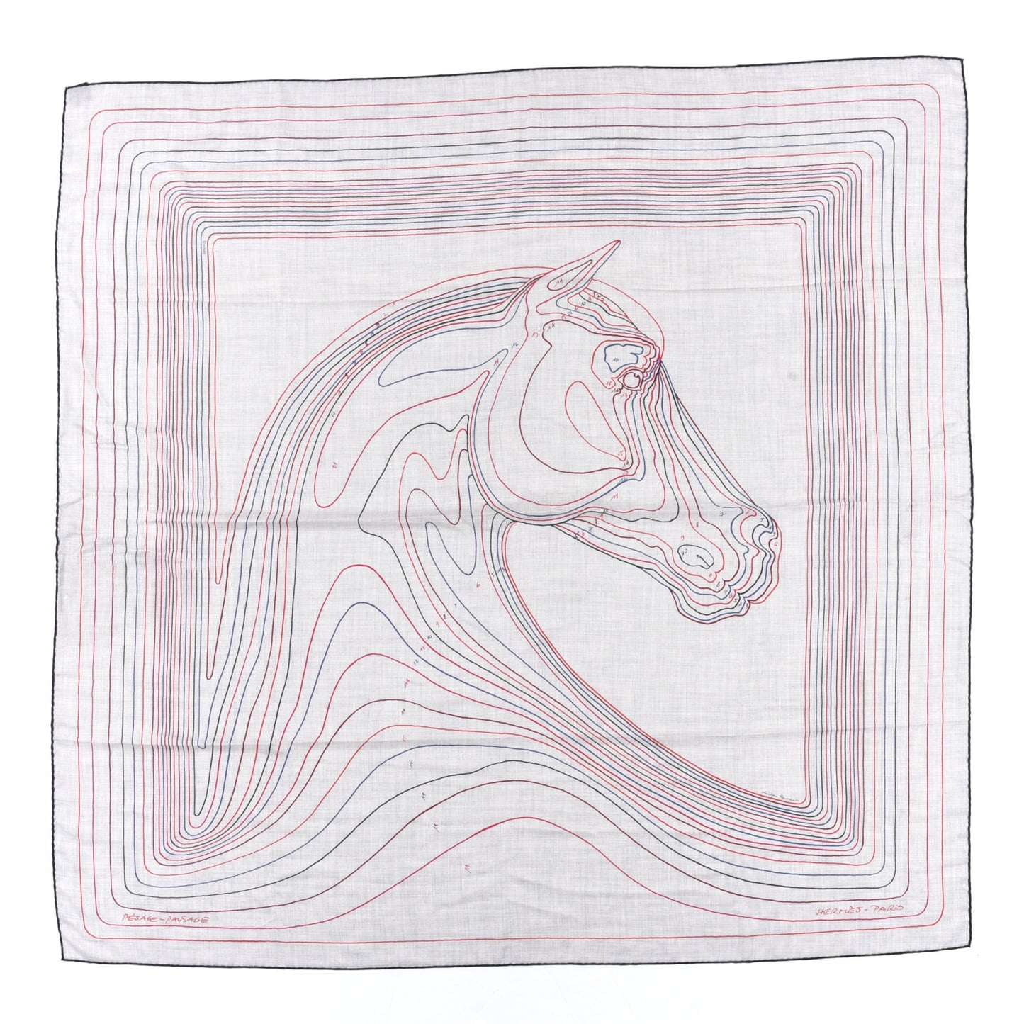 Cashmere Silk Pegase Paysage Shawl 140