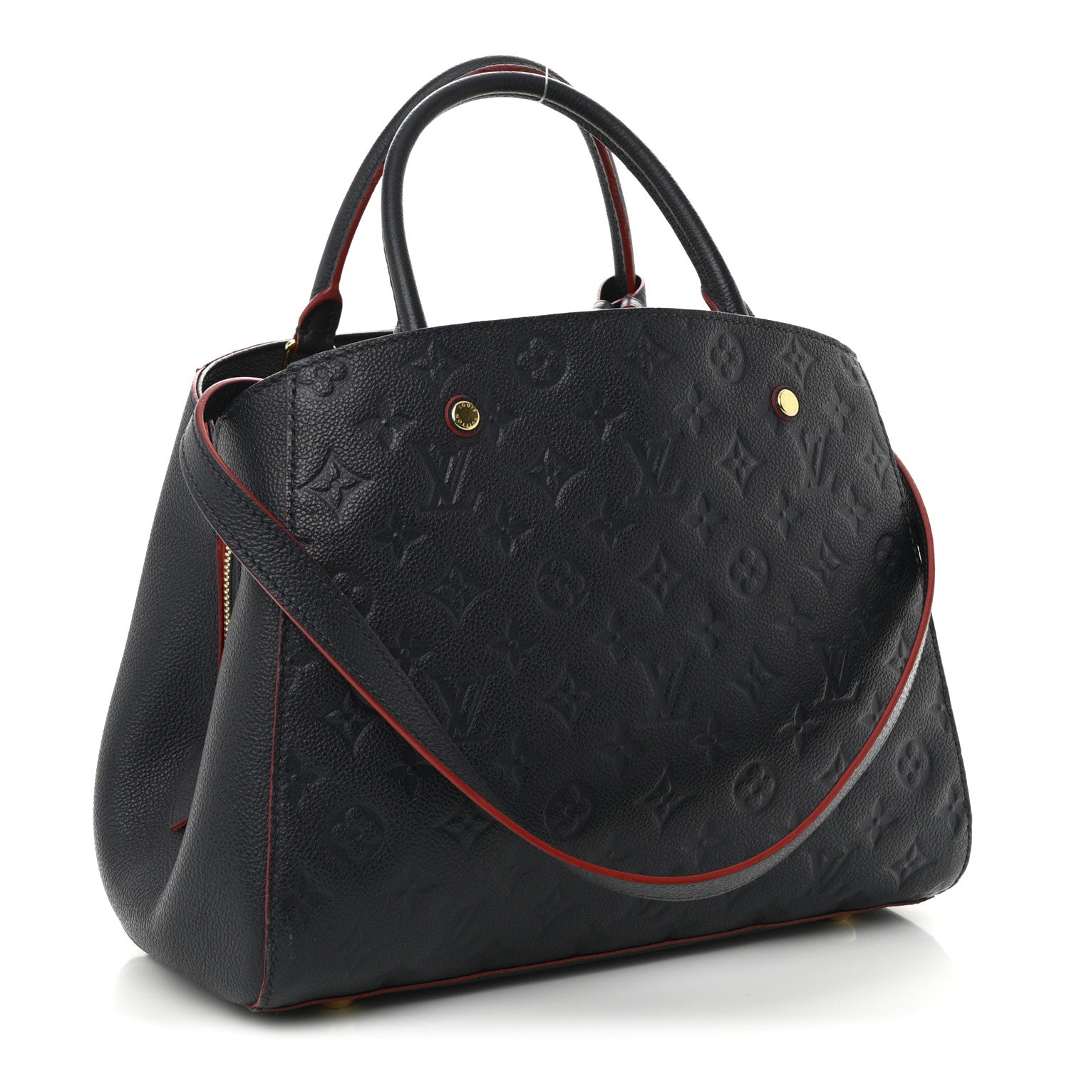 Louis Vuitton Empreinte Montaigne MM Marine Rouge 3 of 9