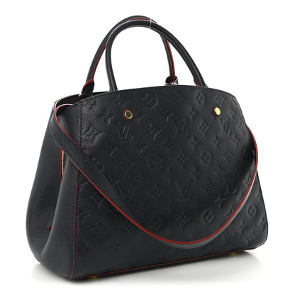 Louis Vuitton Empreinte Montaigne MM Marine Rouge 3 of 9