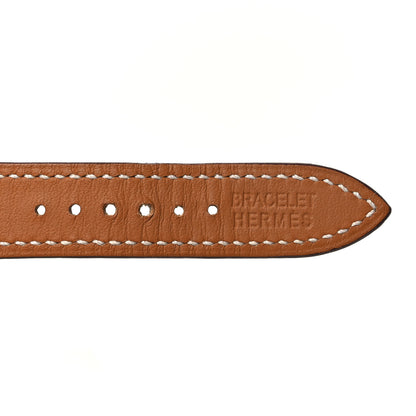 Hermes Epsom Heure H Hour Watch PM Strap Gold 4 of 6