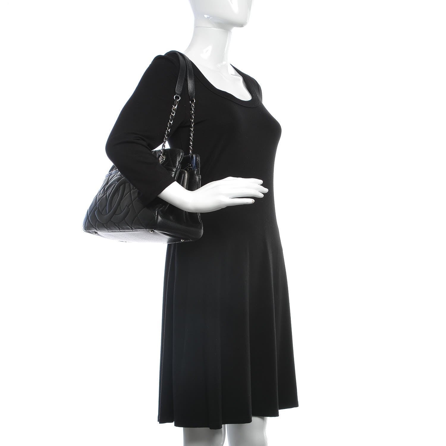 Chanel Caviar Quilted Timeless CC Soft Tote Black 2 of 18