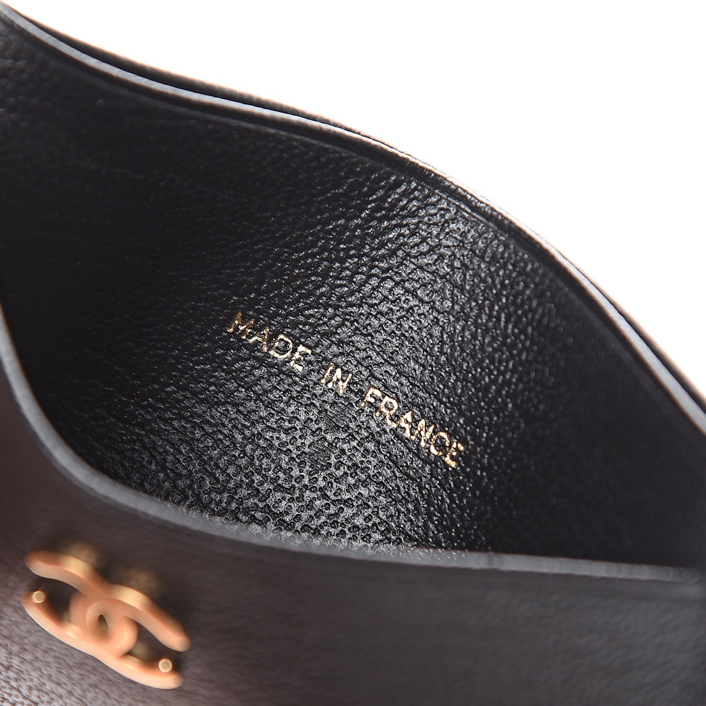 Goatskin CC Card Holder Black