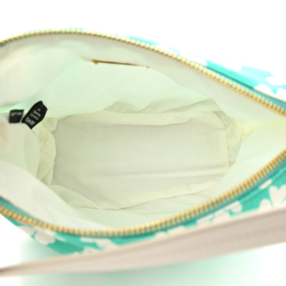 Miu Miu Nylon Magnolia Print Mini Spirit Cire Bag Giada White 5 of 13