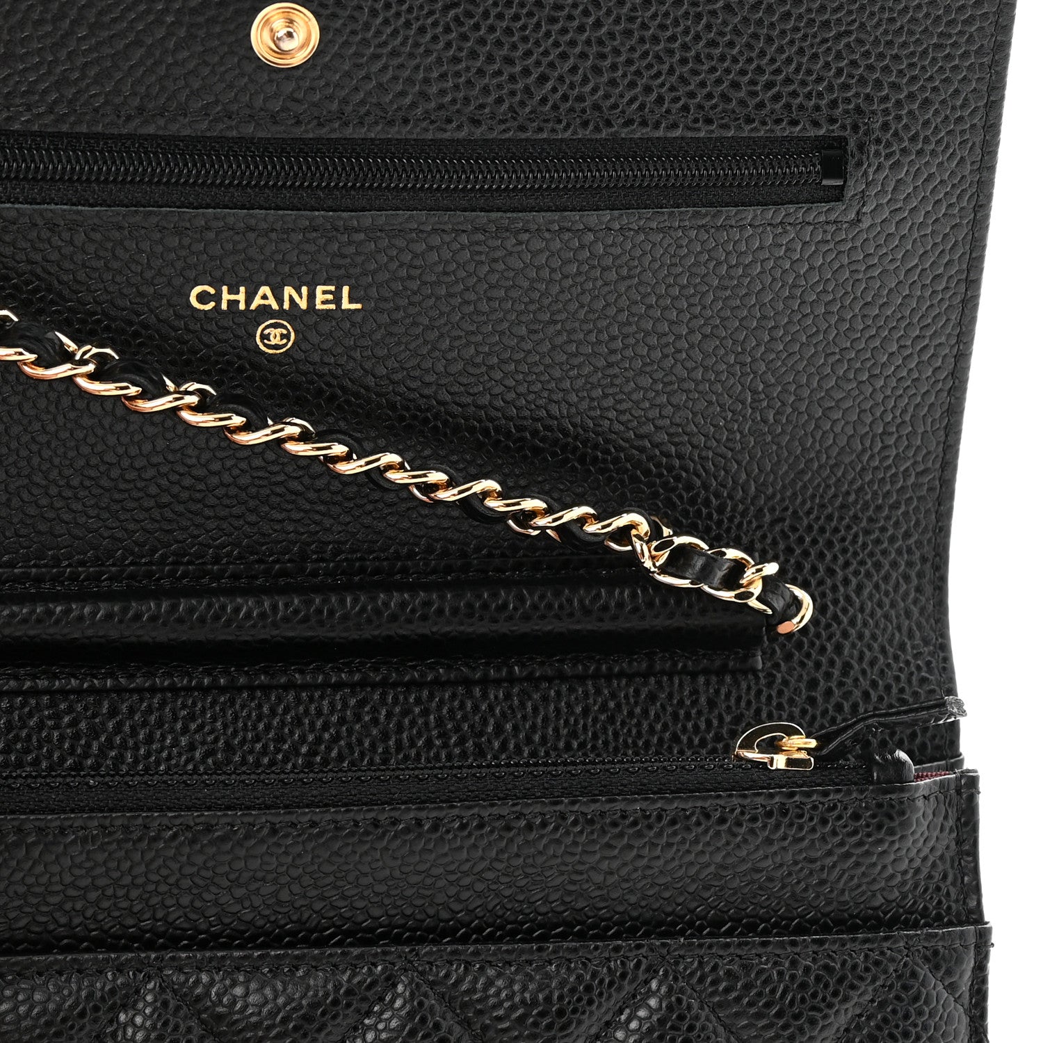 Chanel Caviar Quilted Wallet on Chain WOC Black 12 of 12