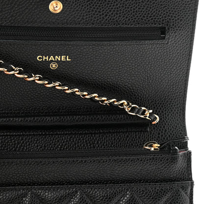 Chanel Caviar Quilted Wallet on Chain WOC Black 12 of 12