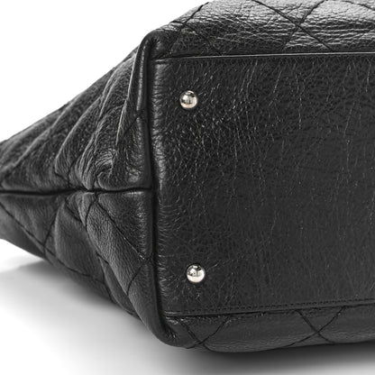 Chanel Glazed Calfskin Large On The Road Tote Black 8 of 9