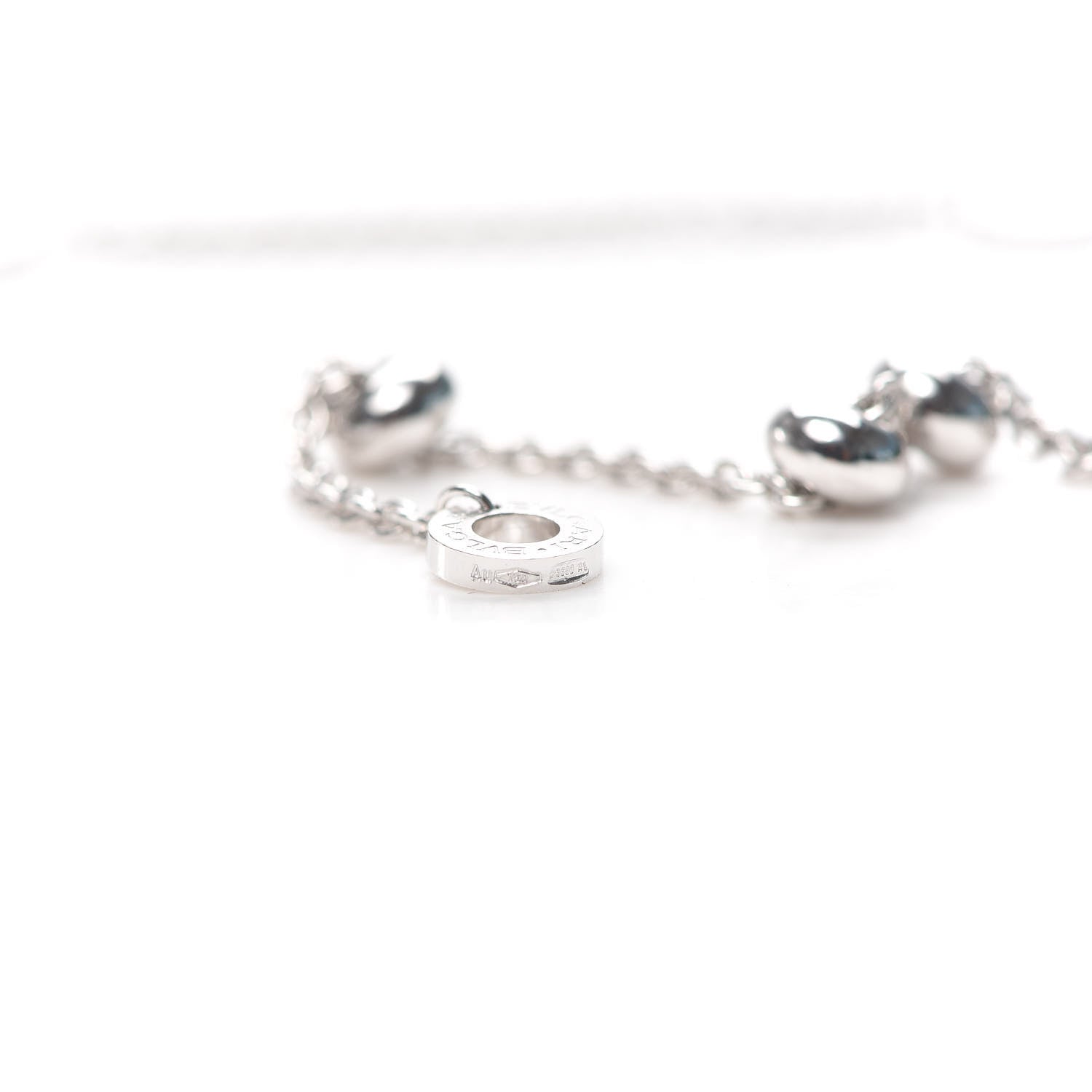Bulgari 18K White Gold B.Zero1 Lavalier Necklace 5 of 5