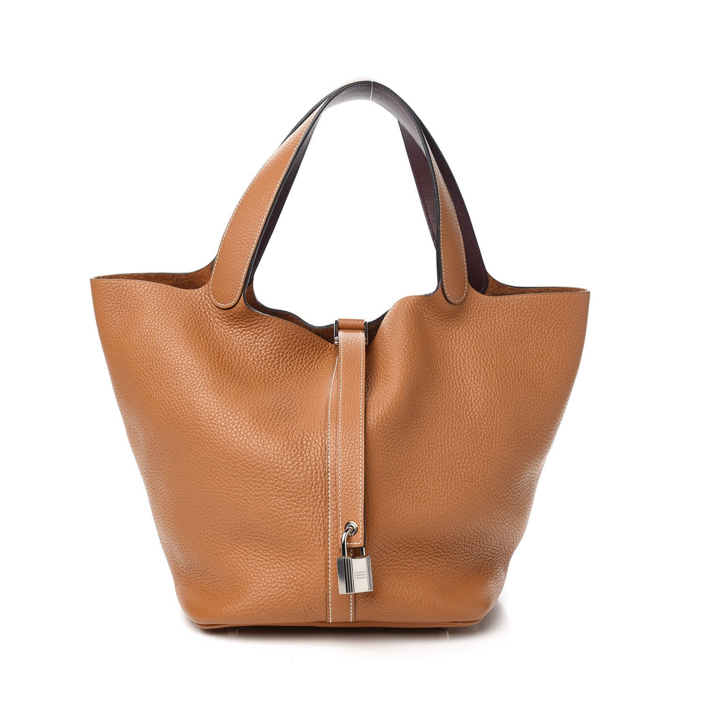 Taurillon Clemence Picotin Lock 26 GM Gold