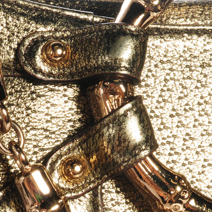 Gucci Leather Bamboo Chain Shoulder Bag Metallic 8 of 8