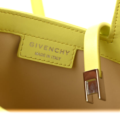 Givenchy Box Calfskin Mini Cut Out Shoulder Bag Neon Yellow 6 of 13