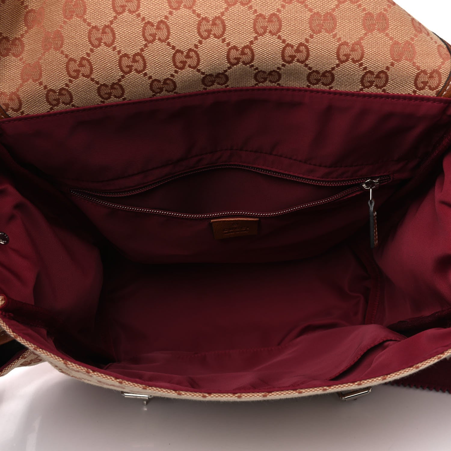 Gucci GG Monogram Diaper Bag Beige Ruggine Natural Antique Rose 4 of 6