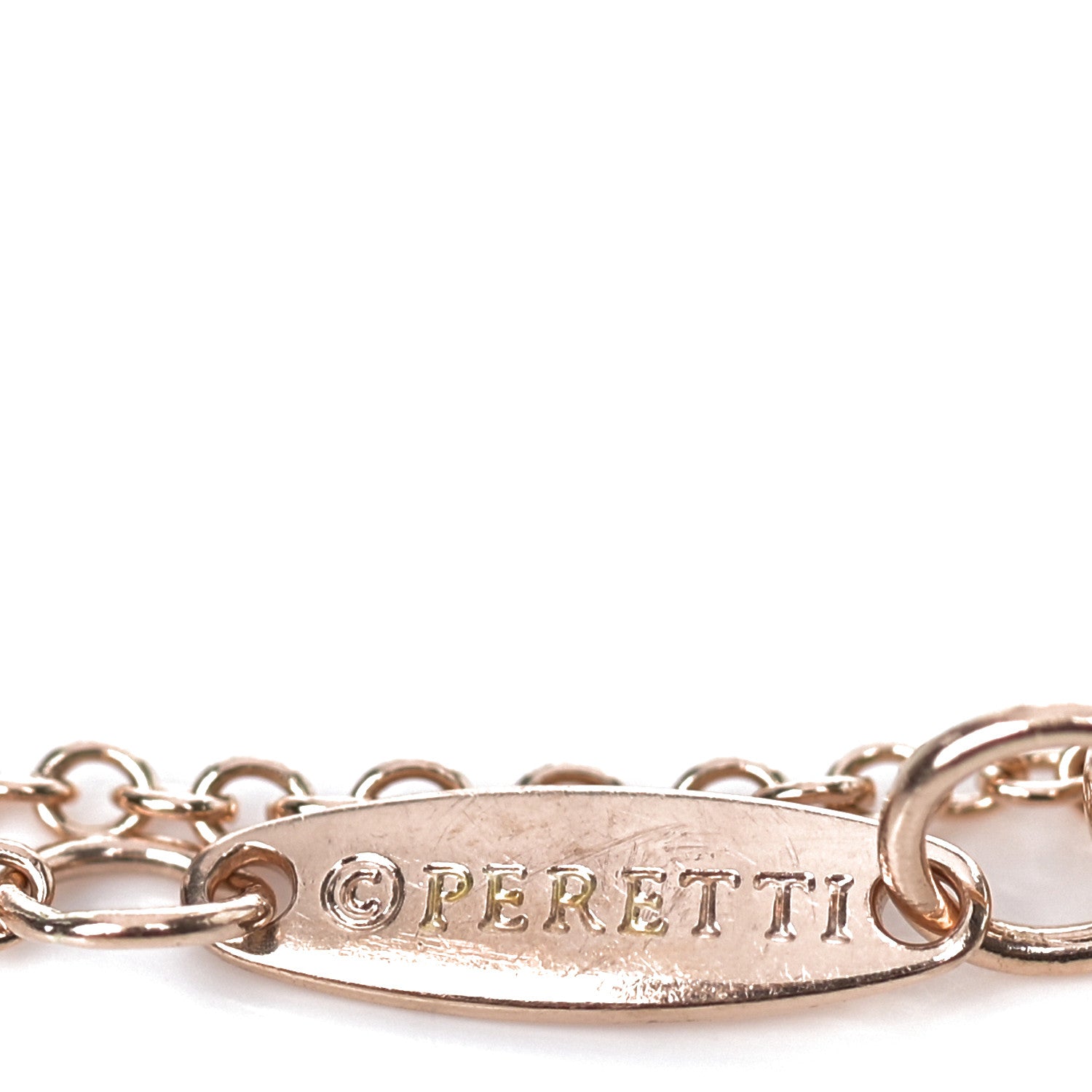Tiffany 18K Rose Gold Diamond .04ct Elsa Peretti Diamonds by the Yard Bracelet 5 of 6