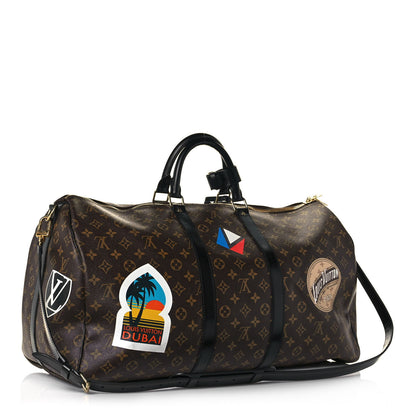 Louis Vuitton Monogram World Tour Keepall Bandouliere 55 3 of 18