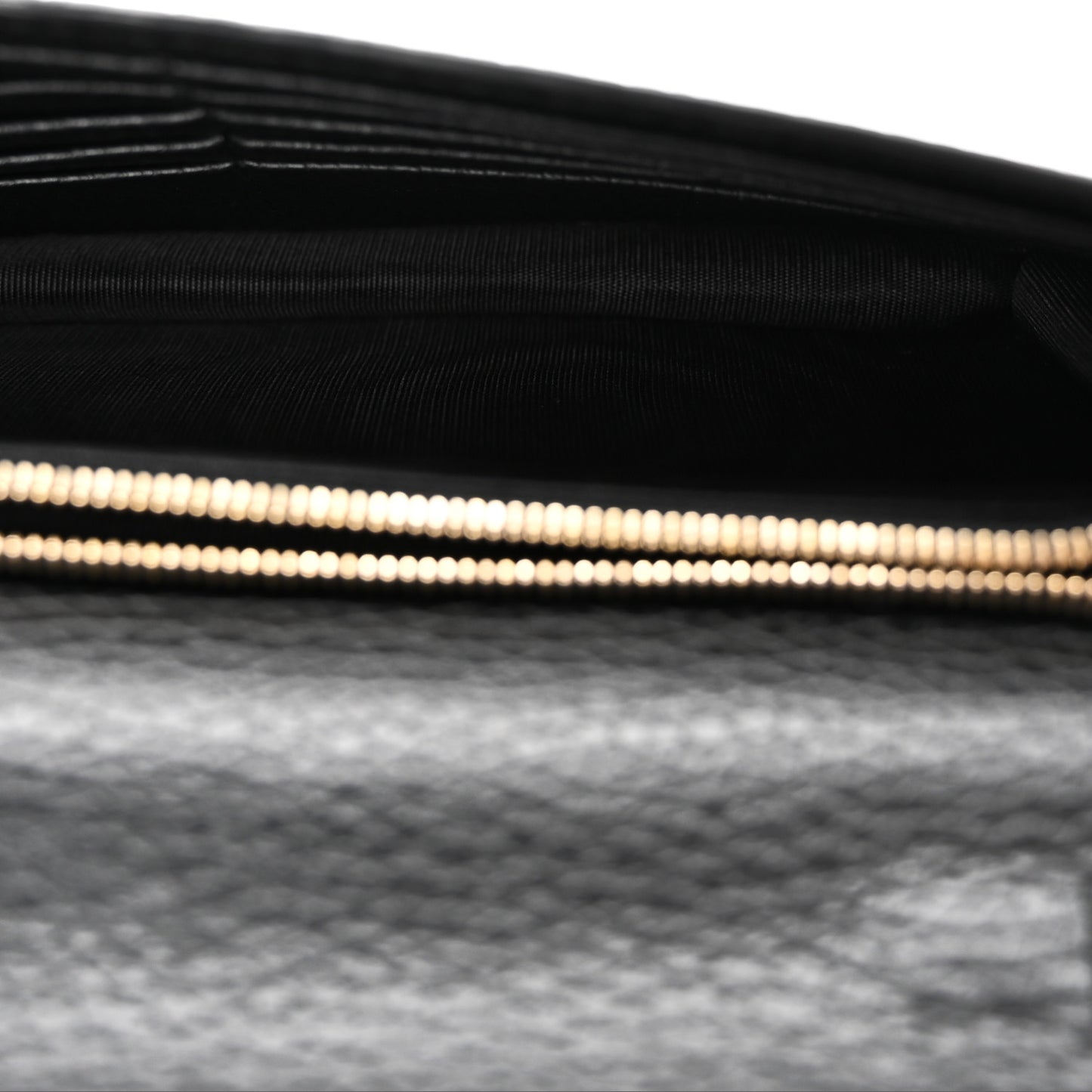 Dollar Calfskin Medium Betty Chain Wallet Black