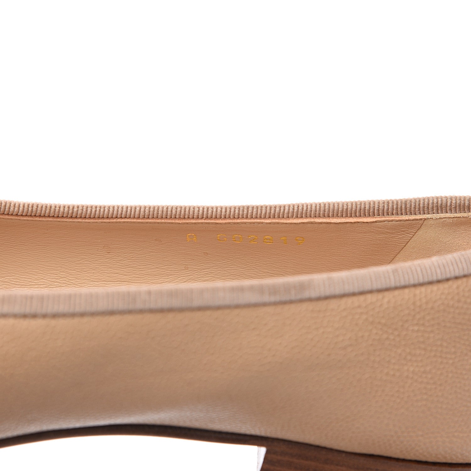 Chanel Caviar CC Cap Toe Ballerina Flats 38 Beige 8 of 9