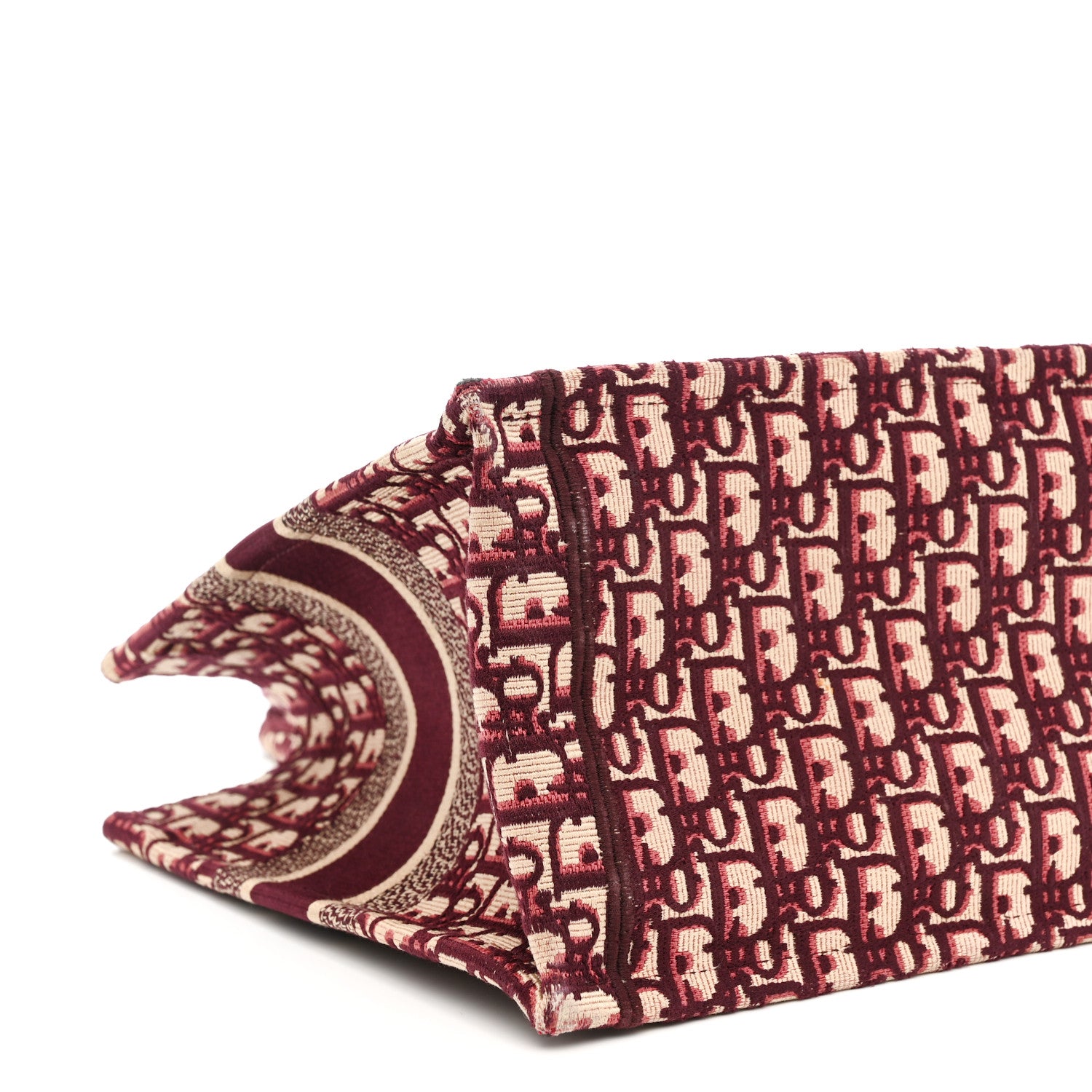 Christian Dior Oblique Medium Book Tote Burgundy Multicolor 8 of 13
