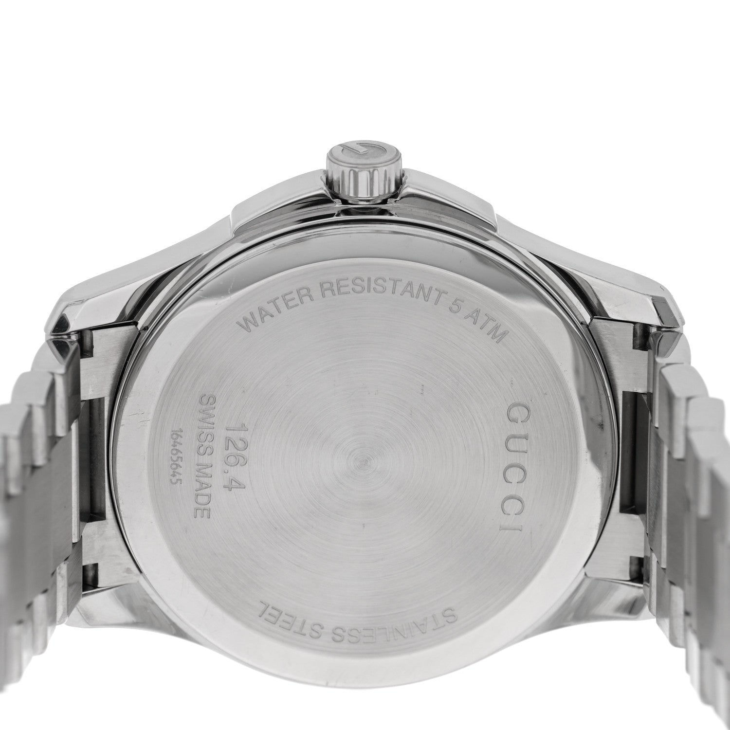 Gucci Stainless Steel 38mm G-Timeless Diamante Quartz Watch Grey 4 of 5