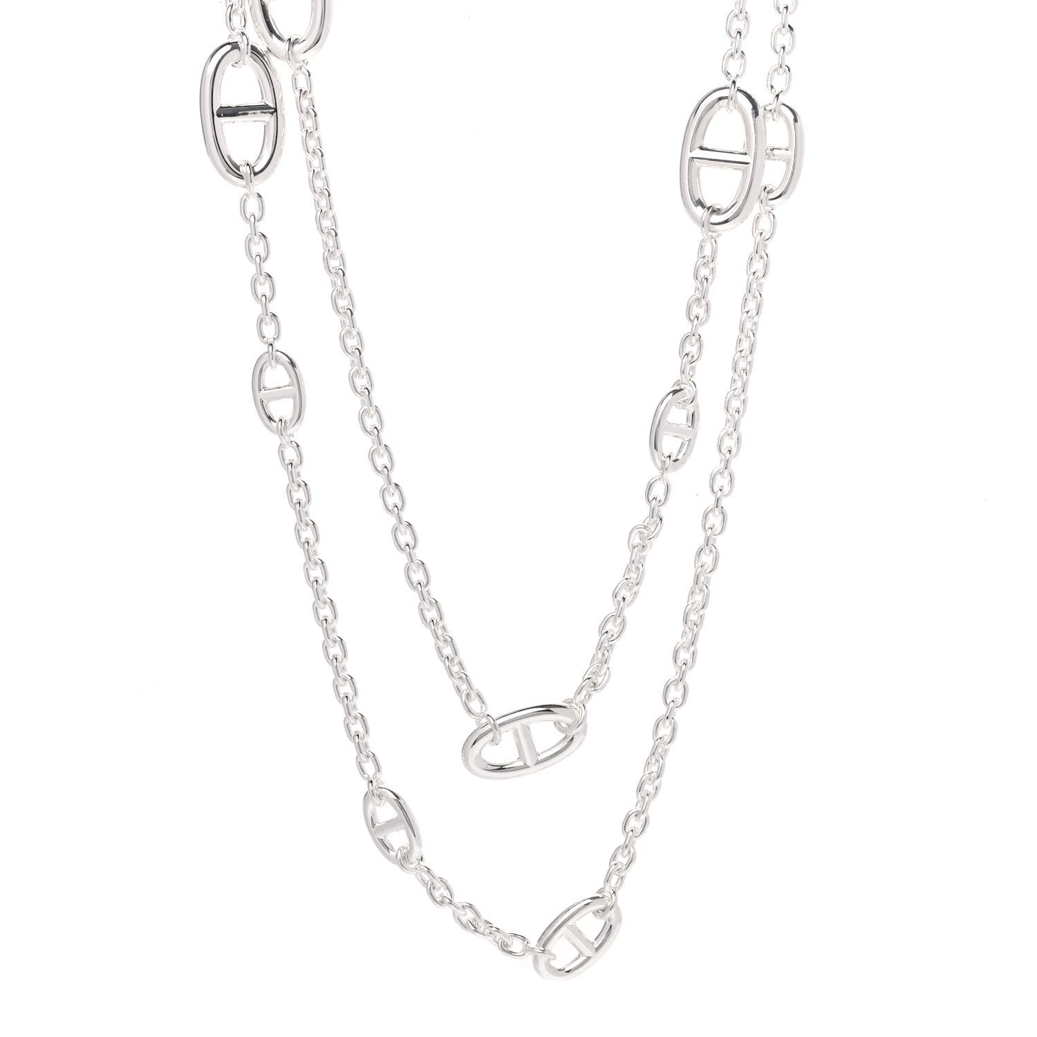 Hermes Sterling Silver Farandole Necklace 120 1 of 5