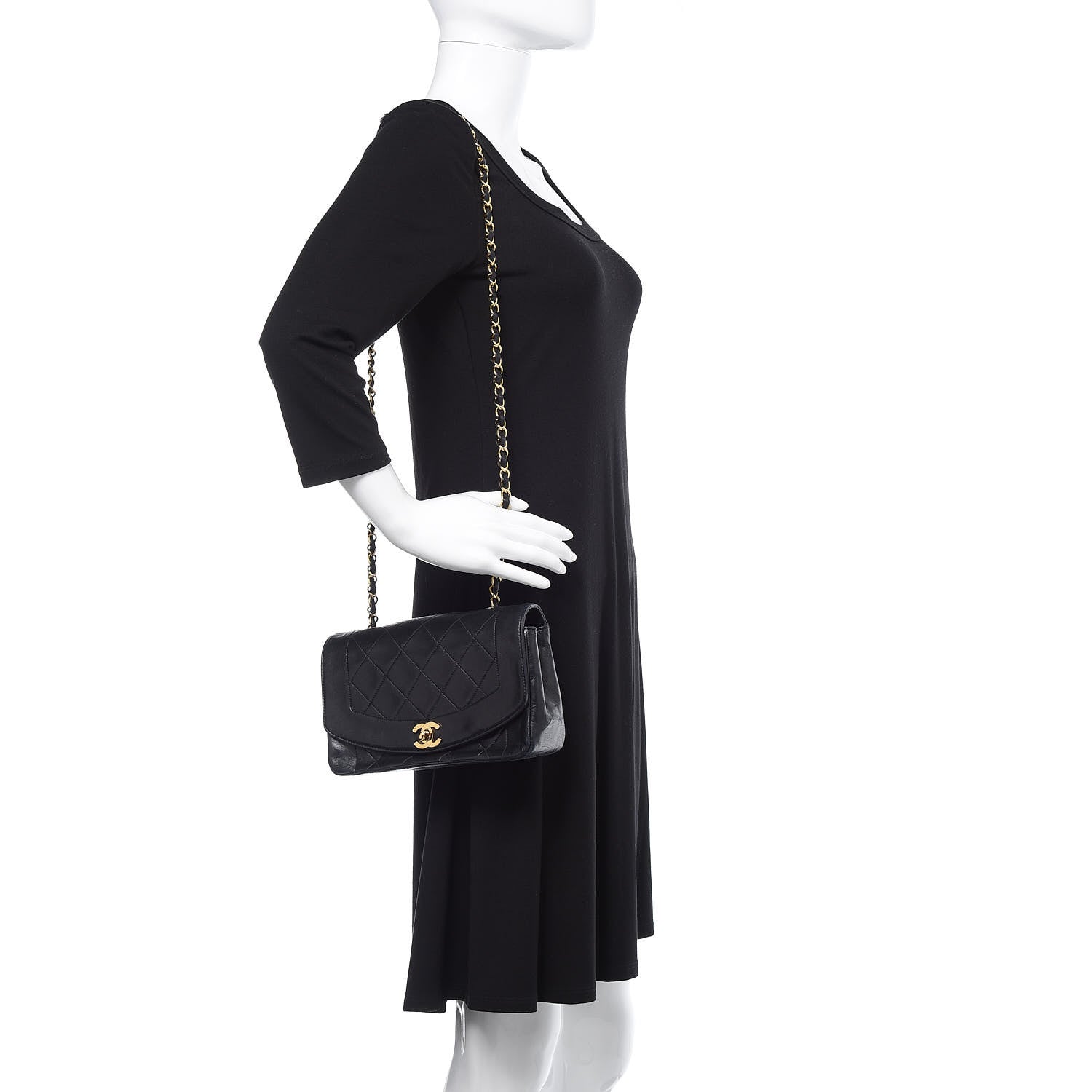 Chanel Lambskin Quilted Small Single Flap Black 2 of 17