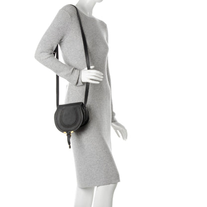 Chloe Calfskin Mini Marcie Round Crossbody Bag Black 2 of 8