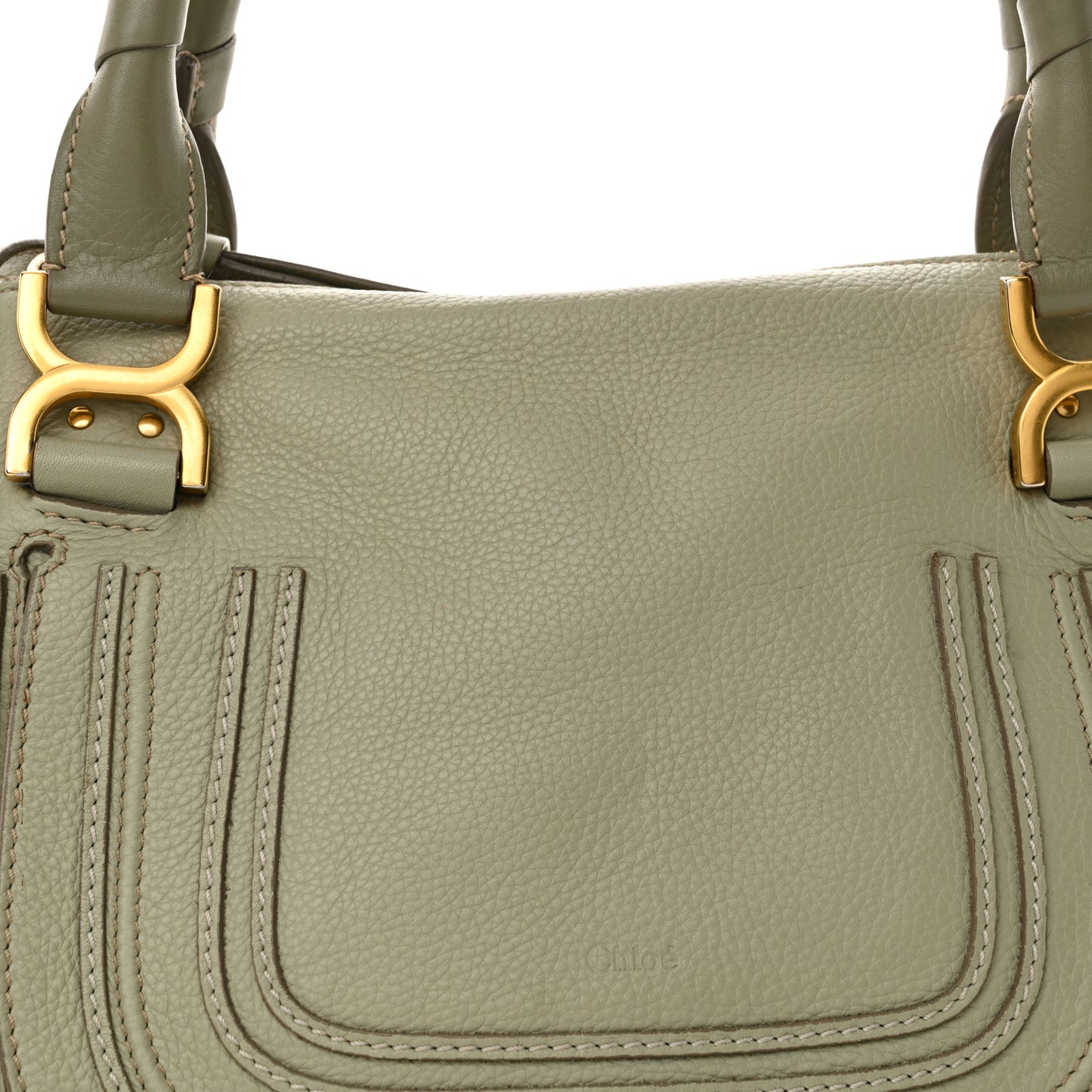 Calfskin Medium Marcie Satchel Baobab Green