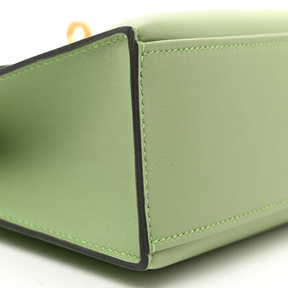Hermes Swift Kelly Pochette Clutch Vert Criquet 9 of 11
