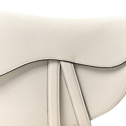 Christian Dior Grained Calfskin Saddle Bag White 8 of 11