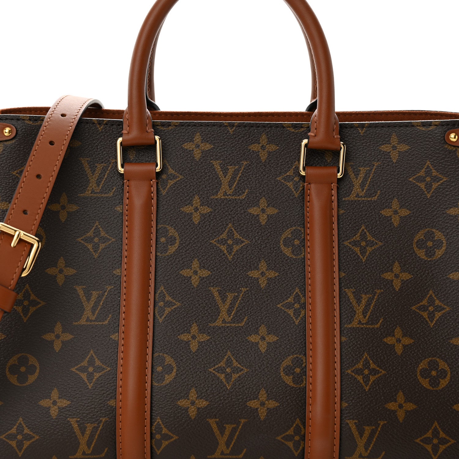 Louis Vuitton Monogram Soufflot MM Caramel 7 of 9