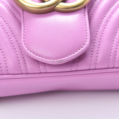 Gucci Calfskin Matelasse Medium GG Marmont Shoulder Bag Candy Mousse 14 of 14