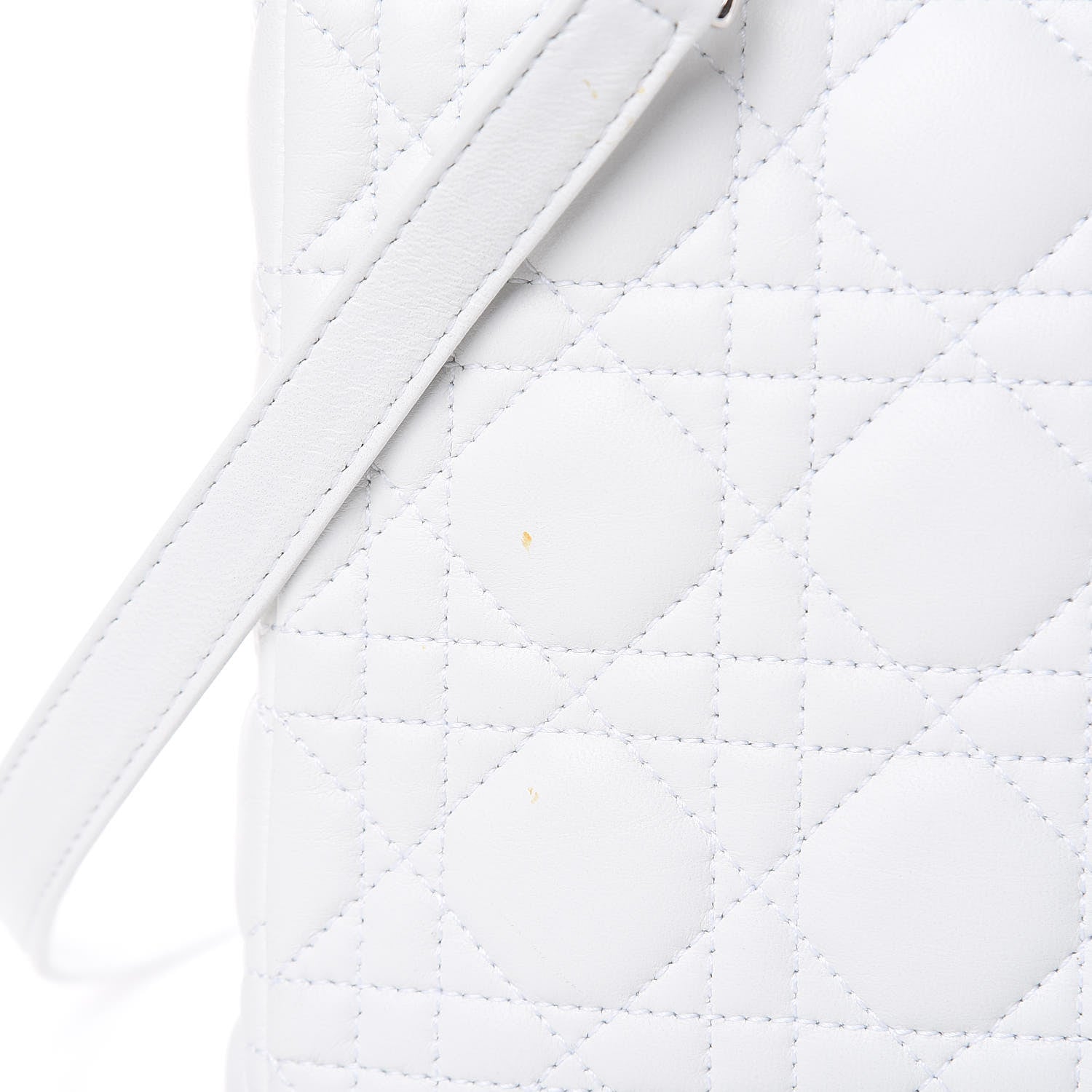 Christian Dior Lambskin Cannage Medium Lady Dior White 8 of 14