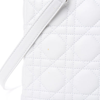 Christian Dior Lambskin Cannage Medium Lady Dior White 8 of 14