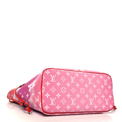 Louis Vuitton Monogram Escale Neverfull MM Rouge 5 of 13